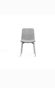 lot 50697 image: Oliver Space Icarus Dining Chair, GrayAluminum, Set Of 2, Retail $548.00