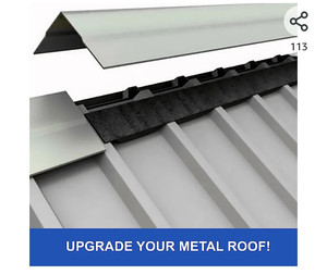 lot 52069 image: Duco 9in Classic Rib Profile Foam Closure Strips for Metal Roofing Panels - 20 Piece 3 ft Long