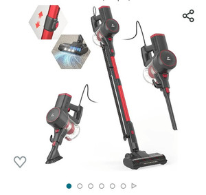 lot 52099 image: Corded Stick Vacuum Cleaner, 600W 20Kpa Stick Vacuum with Anti-Tangle Motorized Led Floor Brush 6-in-1 Self-Standing &amp Multi-Tool, Lightweight Handheld Vacuum for Hardwood FloorCarpetPet Hair A300, Tested