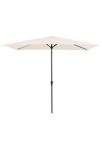 lot 52113 image: Bumblr Rectangular Patio Umbrella 6.5X10ft Olefin Outdoor Market Table umbrella with Tilt and Crank, Red