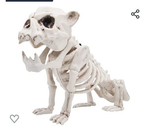 lot 52122 image: JOYIN Halloween Decoration 11 Pose-N-Stay Puppy Skeleton Plastic Dog Bones with Posable Joints for Pose Skeleton Prop IndoorOutdoor Spooky Scene