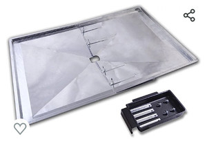 lot 52127 image: Outdoor Bazaar Replacement Grease Tray Set for BBQ Grill Models from Nexgrill, Dyna Glo, Kenmore, Backyard Grill, BHG, Uninflamed and Others (20-23.5 inches)