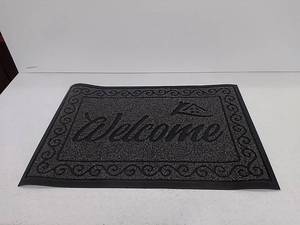 lot 52145 image: Yimobra Door Mat Outdoor Entrance with Water Freeing Port, Heavy Duty Durable Non-Slip Front Doormat Outdoor Indoor for Home, Patio Entrance Mat, Natural Rubber Backing, 29.5 x 17 Inch, Grey