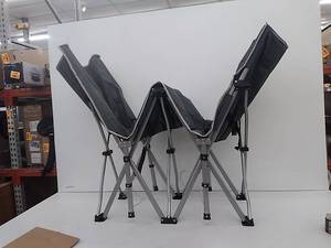 lot 52160 image: Double Wide Chair Cot, Black