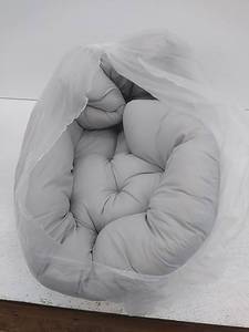 lot 52225 image: Samtiny Hammock Swing Chair Cushion, Hanging Basket Seat Cushion Pillow, Soft Hanging Egg Chair Back Cushions Pads, for Indoor and Outdoor Garden Offices (Regular, Light Grey)
