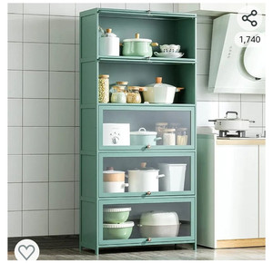lot 52229 image: Storage Cabinet, 5-Shelf, Green