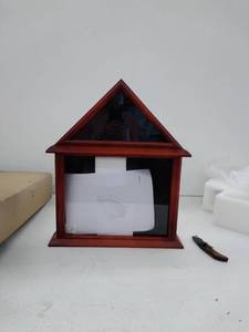lot 52233 image: Arrawis Flag and Certificate Shadow Box Display Case, Model QZH-F-S, 51.5 X 12.5 X 60.5 CM