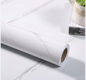 lot 52240 image: White Marble Wallpaper, 23 34 W x L Unknown