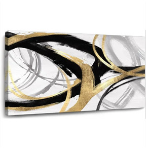 lot 52305 image: Ivy Bronx Wrapped Canvas Painting, (29 x 58 12)