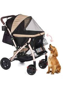 lot 52311 image: HPZ Pet Rover XL Extra-Long Premium Heavy Duty DogCatPet Stroller Travel Carriage, Retail $299.00