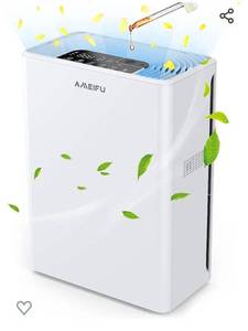 lot 52336 image: AMEIFU Air Purifiers for Home Large Room up to 1640ft, Hepa Air Purifiers, H13 True HEPA Air Filter for Wildfires, Pets Hair, Dander, Smoke, Pollen, 3 Fan Speeds, 5 Timer, Sleep Mode 15DB Air Cleaner