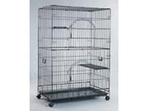 lot 52339 image: Homey Pet-36 Three Tiers Cat Cage Wpull Out Tray Sleeping Platform And Caste