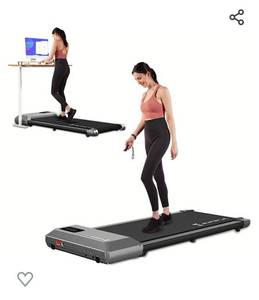 lot 52354 image: Superun Walking Pad, 2 in 1 Under Desk Treadmill, Walking Pad Treadmill Under Desk with 300lbs Capacity, Treadmills for Home and Office, Free Installation with Remote Control