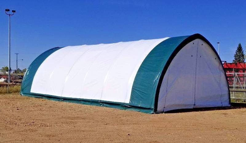 lot 1006 image: NEW 20X42X12 STORAGE BUILDING 10.5 OZ PE S204012P