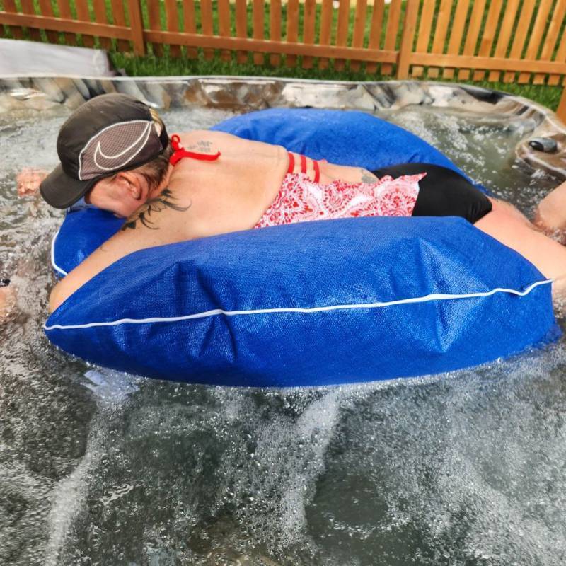 lot 300374 image: Goodlife Designs Lime (50 x 50 x 2) Pool & Deck Lounger Pool FloatMat Retail $89.99
