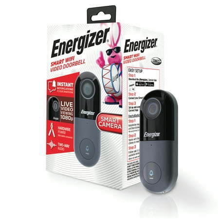 lot 410055 image: Energizer Connect EOD1-1002-SIL 1080P Wired Smart Video Doorbell