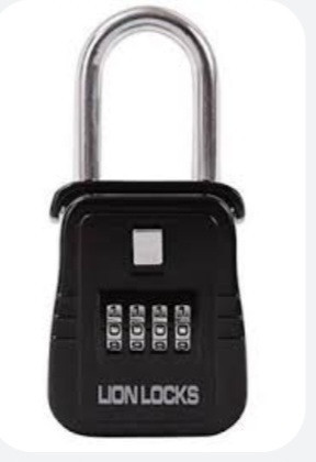 lot 410063 image: Lion Locks Key Storage Lock Box Key Storage Area with Set Your Own Combination