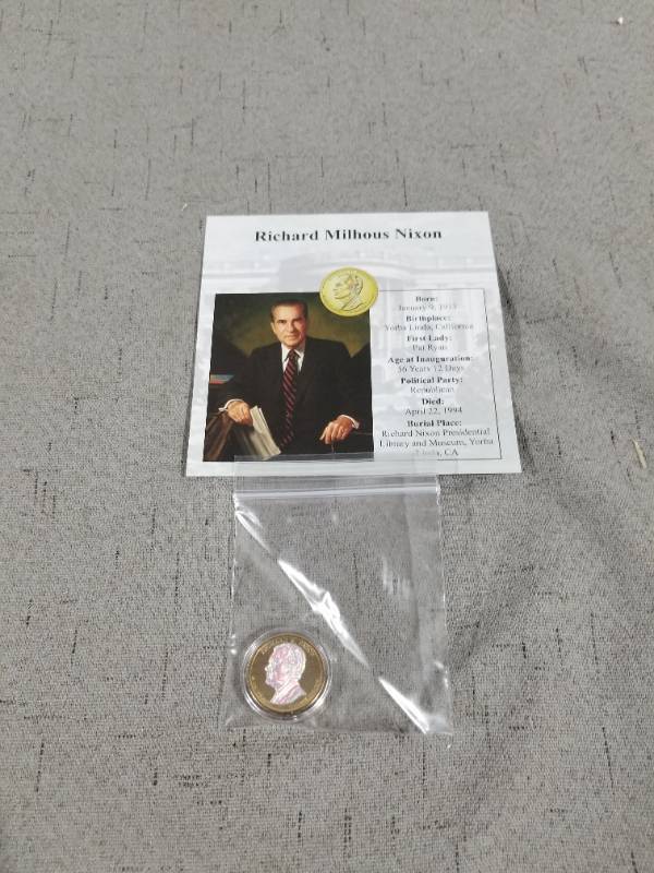 lot 410064 image: RICHARD NIXON COIN