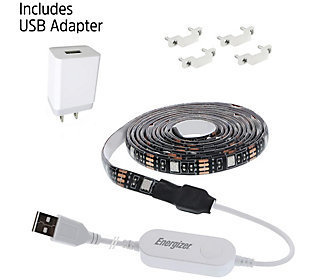 lot 410071 image: Energizer Smart Wifi LED Light Strip Multi-Color  Multi-White Lighting Remote Access Voice Control Scheduling Scenes Easy Installation Mobile Operatation - IOS Android