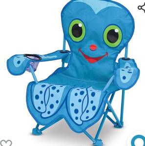 lot 30325 image: Melissa & Doug Sunny Patch Flex Octopus Folding Beach Chair For Kids