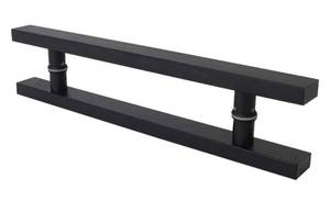 lot 30326 image: JF-Handrails Thickened Glass Door Handle, Jane Stainless Steel Wooden Door Office Sliding Door Handle