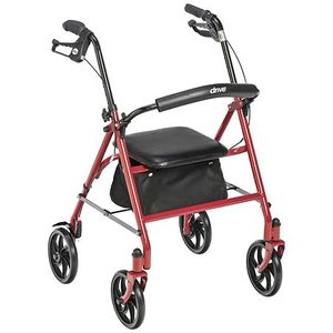 lot 30343 image: Rollators4-Wheel Steel Product Description Rollator,Steel,4 Wheel,Red,1ea