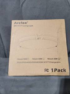 lot 30374 image: Arcfox LED 5CCT Ceiling Light 16 inch 36W