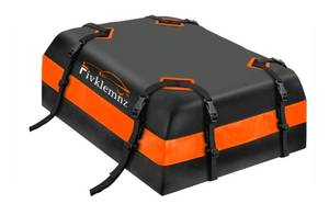 lot 30389 image: FIVKLEMNZ 15 Cubic Car Waterproof Roof Bag Cargo Carrier For All Vehicles WBag