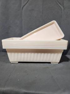 lot 30404 image: XCJ Outdoor Flower Pot, Flower Pot Planter, Flower PotPlanter - Flower Trough Planters - Large Plant Trough Container Box - Flower Trough Outdoor & Balcony