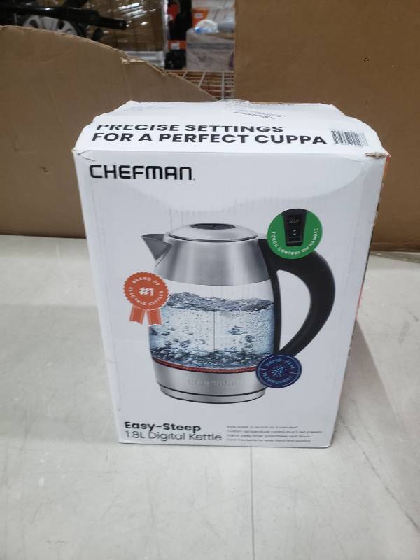 Chefman 1.8-Liter Digital Electric Glass Kettle