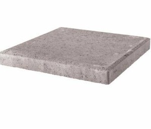 lot 8395 image: Pavestone 18 in. x 18 in. x 1.77 in. Pewter Square Concrete Step Stone (56-Pieces129 sq. ft.Pallet), Silver-Retail $855.00