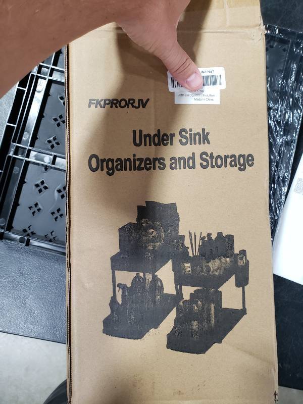 FKPRORJV Under Sink Organizer 2 Tier 2 Pack