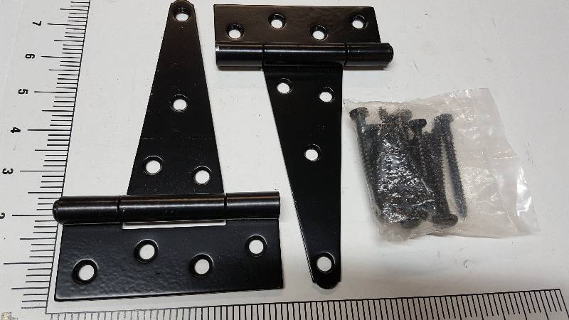 lot 7062 image: Pair of new barn door or lid hinges