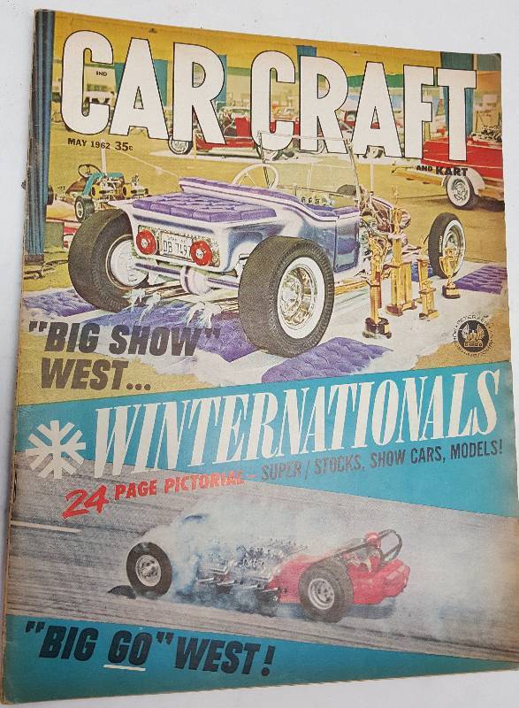 lot 7216 image: May 1962 Car Craft magazine with fun to read the articles and look at the advertising in it