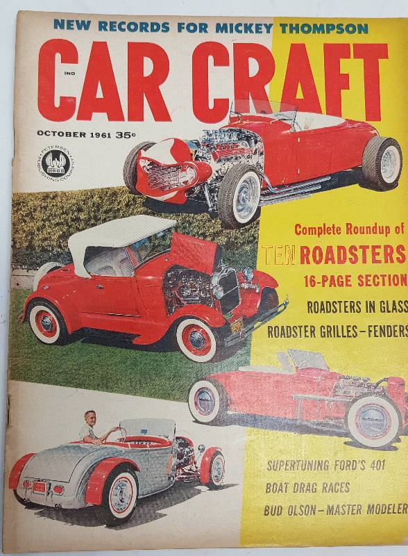 lot 7225 image: October 1961 Car Craft magazine with fun to read the articles and look at the advertising in it