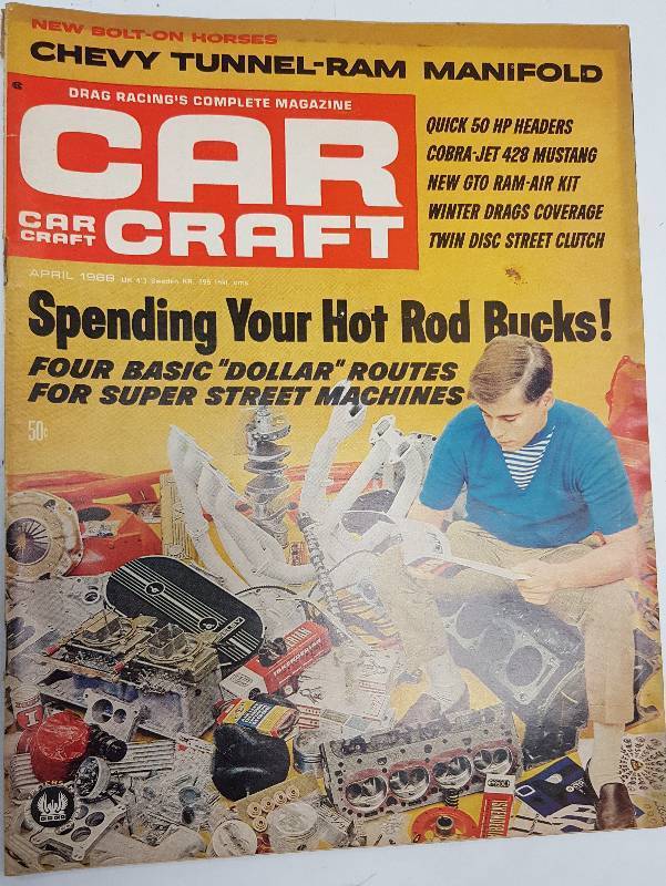 lot 7244 image: April 1966 Car Craft magazine reminisce of your early car interest with this