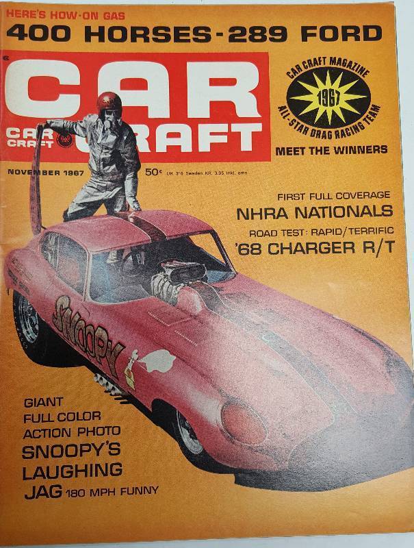lot 7248 image: November 1967 Car Craft magazine reminisce of your early car interest with this