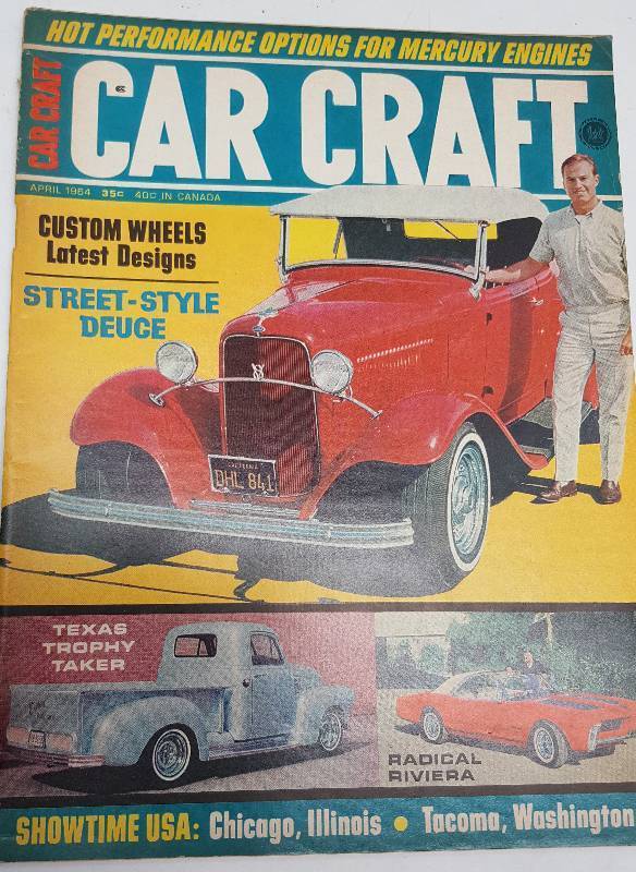 lot 7250 image: April 1964 Car Craft magazine reminisce of your early car interest with this