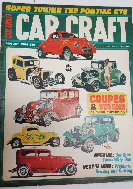 lot 7254 image: August 1964 Car Craft magazine reminisce of your early car interest with this