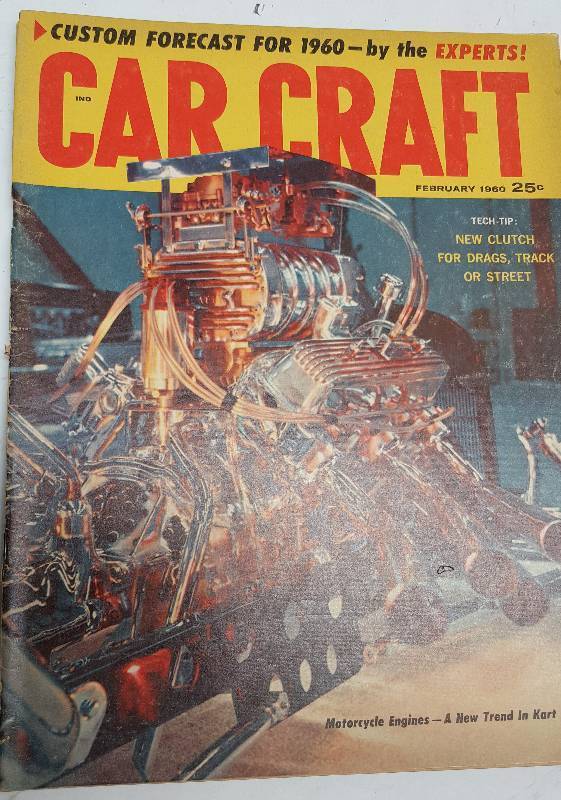 lot 7260 image: February 1960 Car Craft magazine with fun to read the articles and look at the advertising in it