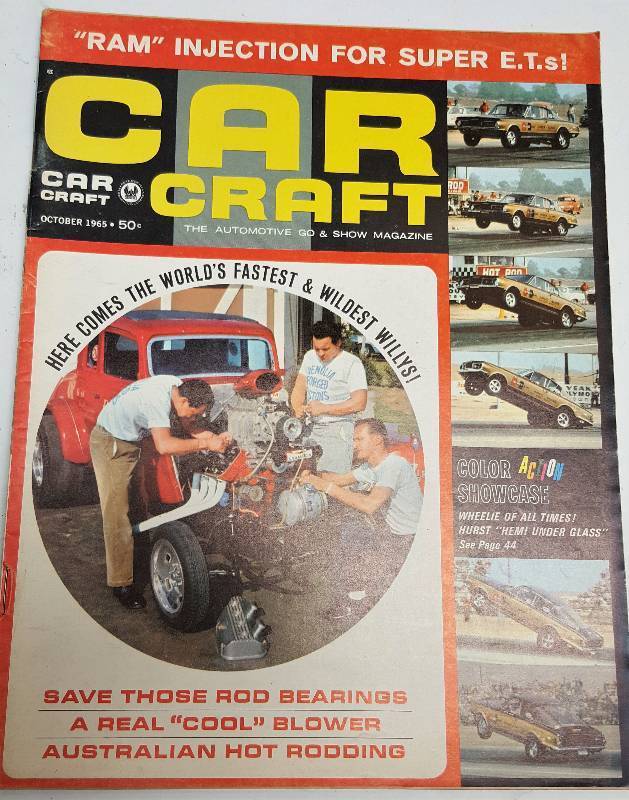 lot 7272 image: October 1965 Car Craft magazine with fun to read the articles and look at the advertising in it