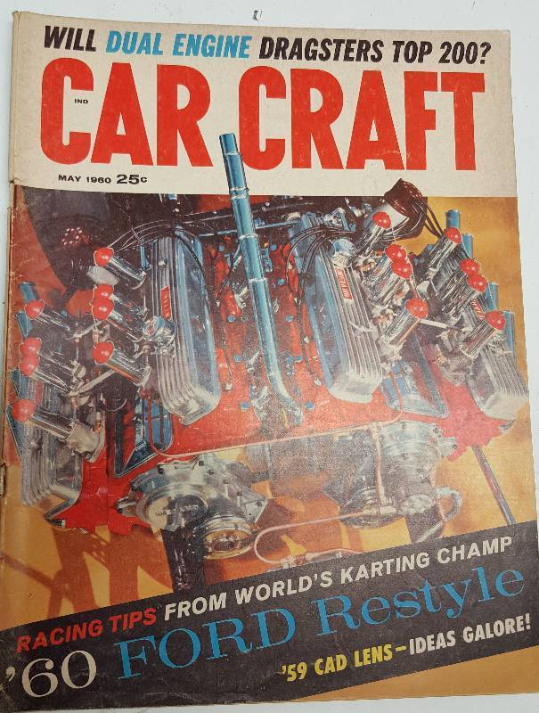 lot 7277 image: May 1960 Car Craft magazine with fun to read the articles and look at the advertising in it