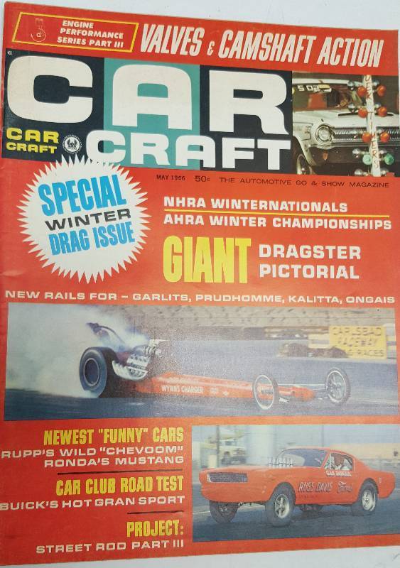 lot 7279 image: May 1966 Car Craft magazine with fun to read the articles and look at the advertising in it