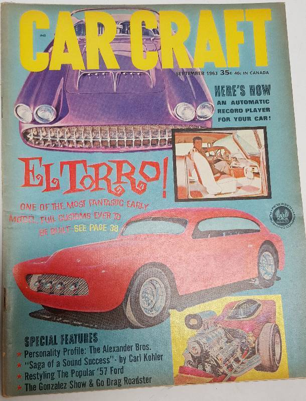 lot 7283 image: September 1963 Car Craft magazine with fun to read the articles and look at the advertising in it