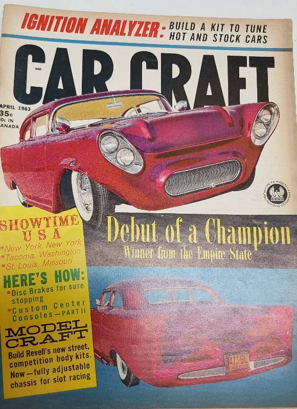lot 7286 image: April 1963 Car Craft magazine with fun to read the articles and look at the advertising in it