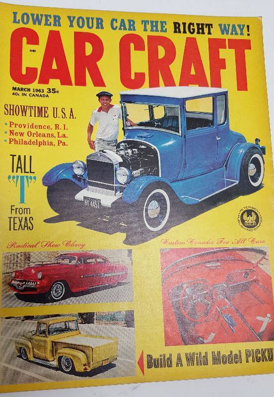 lot 7287 image: March 1963 Car Craft magazine with fun to read the articles and look at the advertising in it