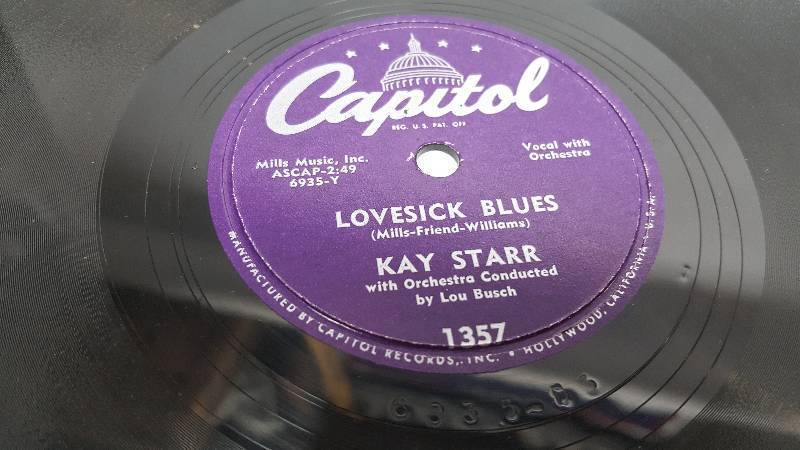 lot 7333 image: Before the 50s came these 78 RPM vinyl records.  Going to sell these one at a time.  Look at the photos for the artist.