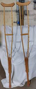 lot 39392 image: Wooden Crutches