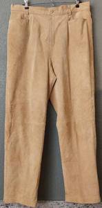 lot 39397 image: Genuine Sonoma Jean Company Size 16, 100% Leather Ladies Pants, Tan