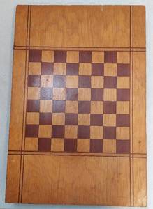 lot 39473 image: Inlaid Game Board. Raised, angled (no sharp edges) base